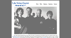 Desktop Screenshot of lakestringquartet.com